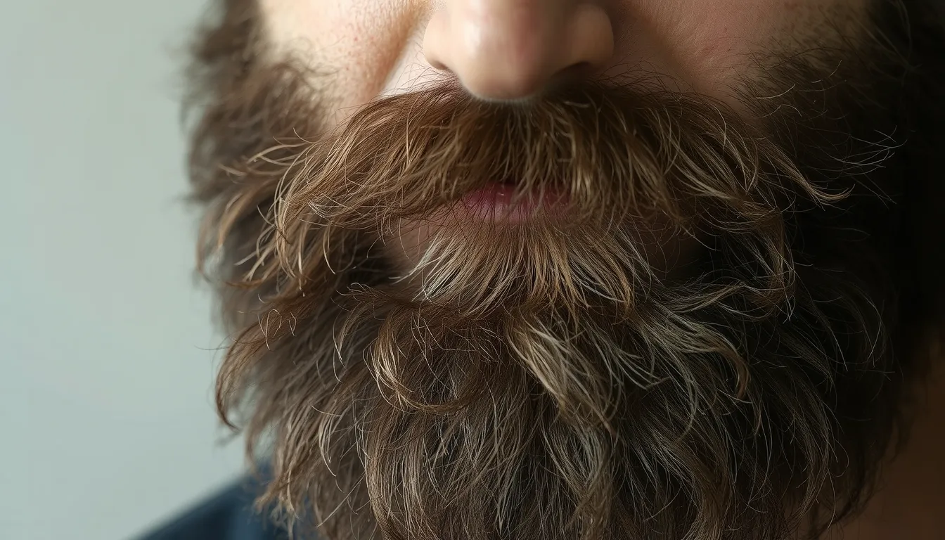 poils roux dans la barbe